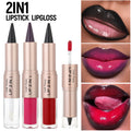 Dual-ended 2-in-1 Makeup Lip Glaze