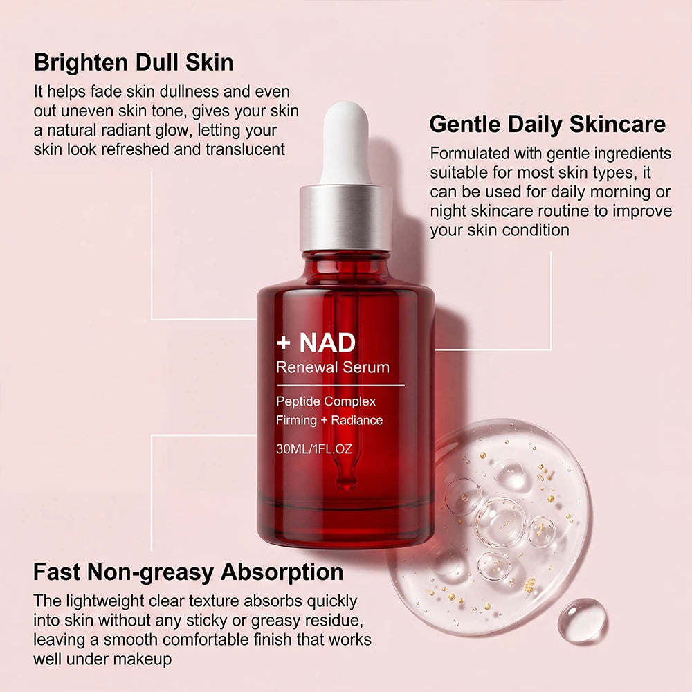 Radiance Serum Plumping Deep Hydration Smoothing Glow Booster Revitalizing Face Essence Lightweight Silky Serum
