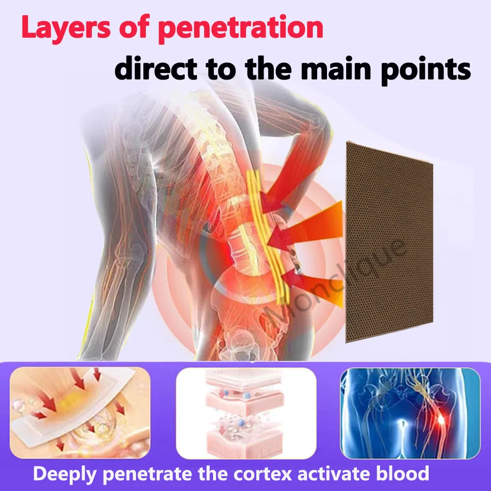 Sciatic Nerve Patch Buttocks Massage Soothing Bandage Breathable Acupuncture Pad Hip Care Patch Relax Body Electric Heating Pad