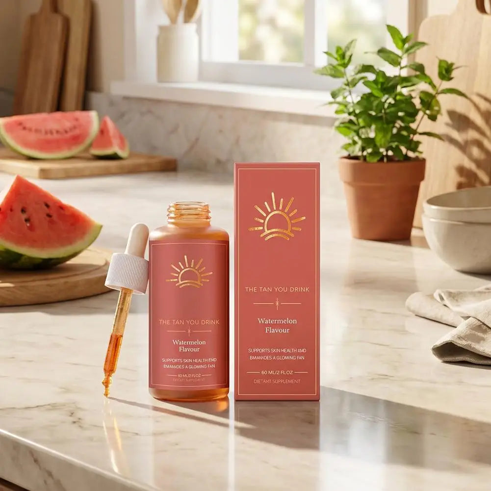 Sunleess Tanning Oral Liquid Sun Free Glow Patches Self Tanning with Beta Carotene Tannning Drops Drinkable for Glowing Skin