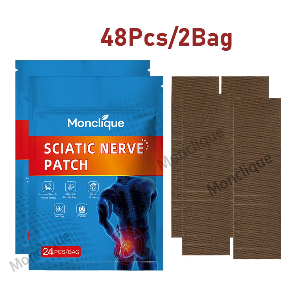 Sciatic Nerve Patch Buttocks Massage Soothing Bandage Breathable Acupuncture Pad Hip Care Patch Relax Body Electric Heating Pad