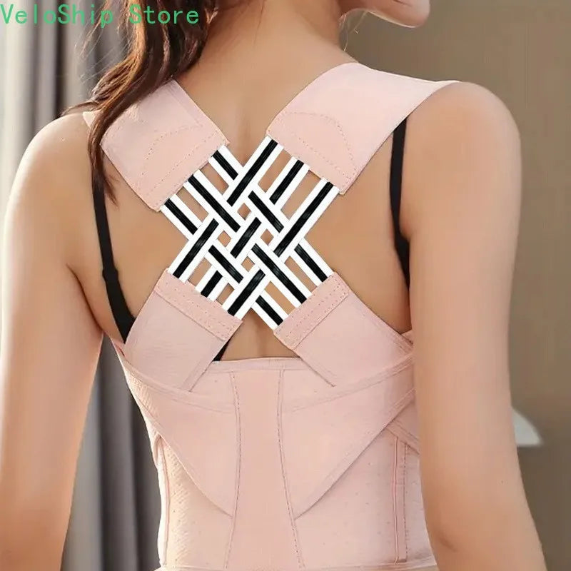 Adjustable Full Back Posture Corrector Back Brace Shoulder Straightener For Men Women Upper Lower Back Pain Relief Support Strap