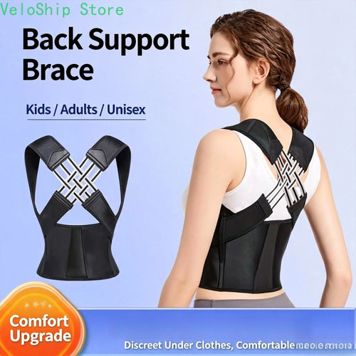 Adjustable Full Back Posture Corrector Back Brace Shoulder Straightener For Men Women Upper Lower Back Pain Relief Support Strap