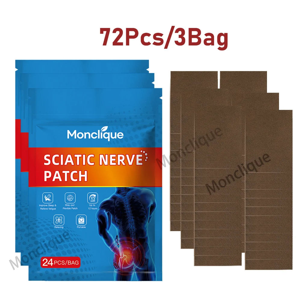 Sciatic Nerve Patch Buttocks Massage Soothing Bandage Breathable Acupuncture Pad Hip Care Patch Relax Body Electric Heating Pad